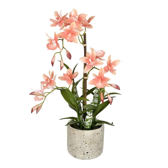 19&#x22; Artificial Deluxe Potted Cycnoches